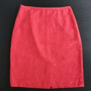 Floral jacquard high waist pencil skirt 6